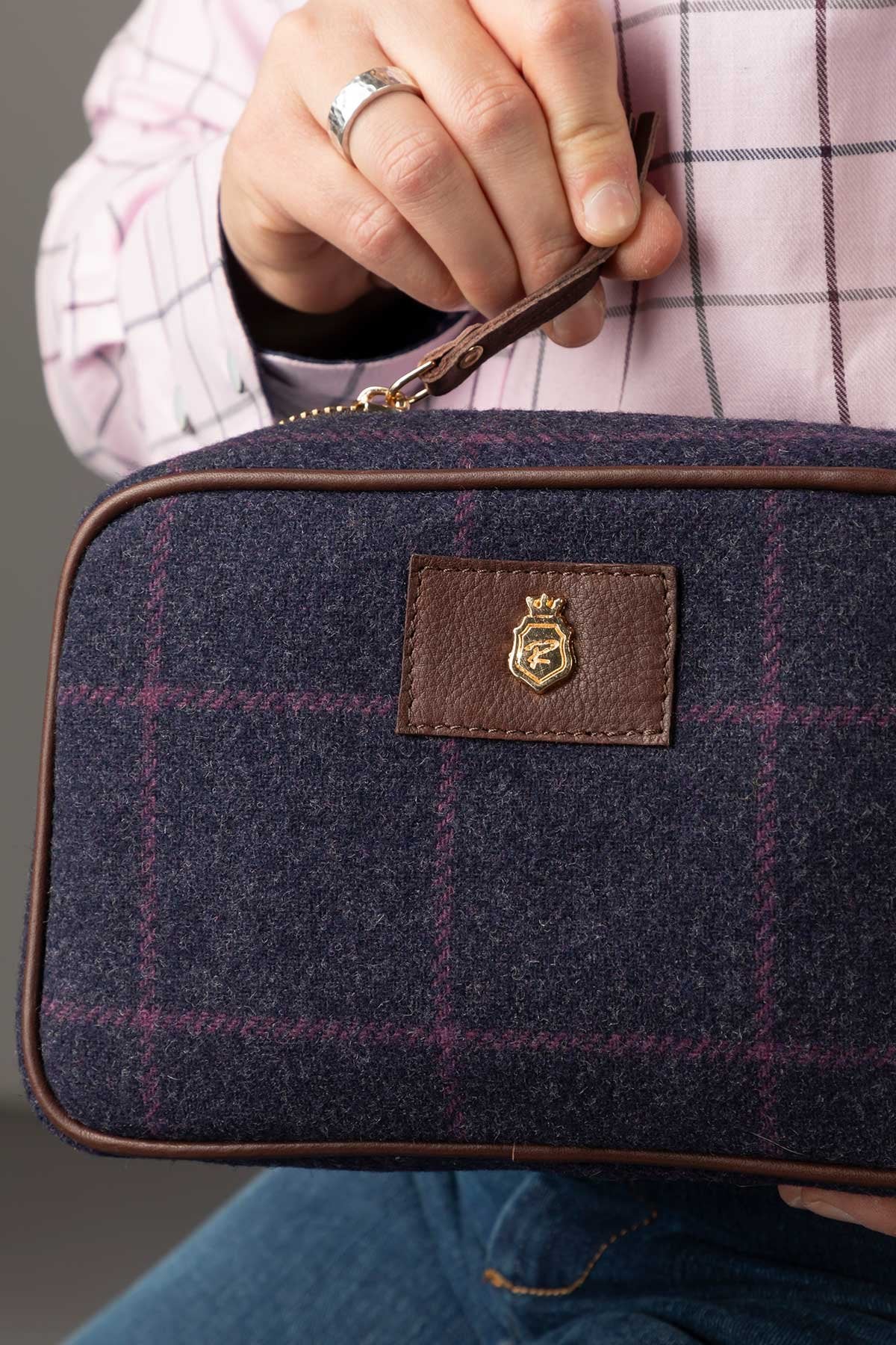 Rydale Large Tweed Makeup Bag - Helmsley