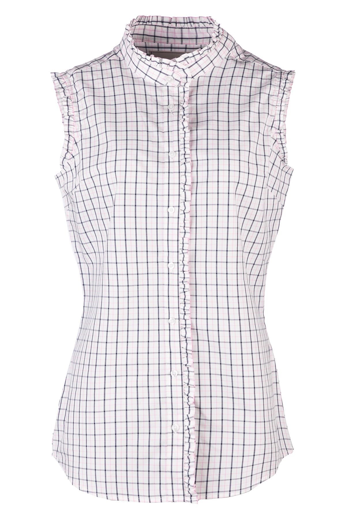 Rydale Ladies Ruffled Sleeveless Shirt - Ivy