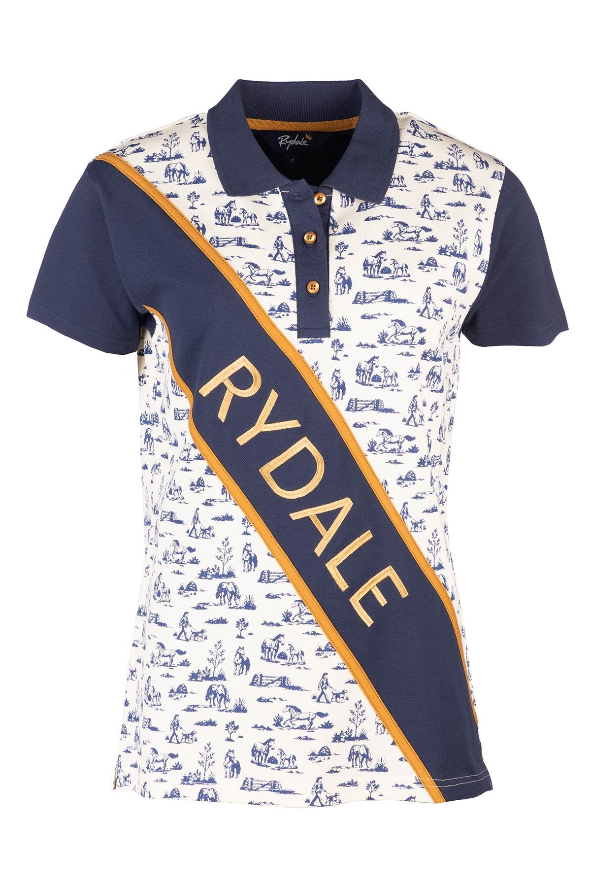 Rydale Ladies Equestrian Life Sash Polo Shirt