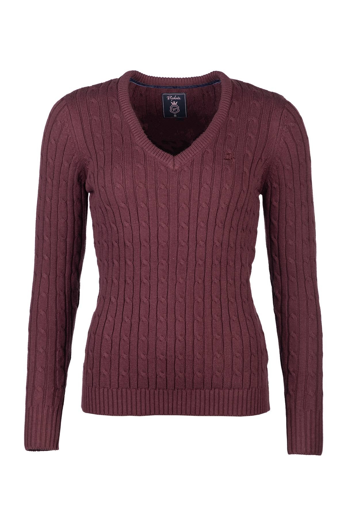 Rydale Ladies V Neck Cable Knit Jumper - Emma