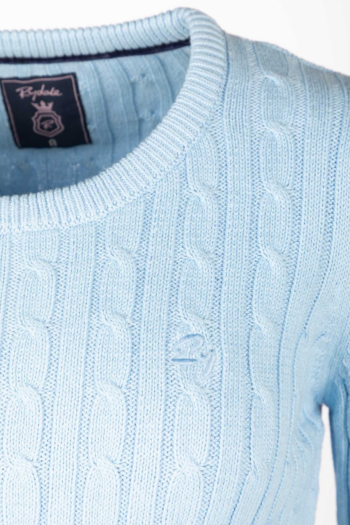 Rydale Ladies Crew Neck Cable Knit Jumper - Emma