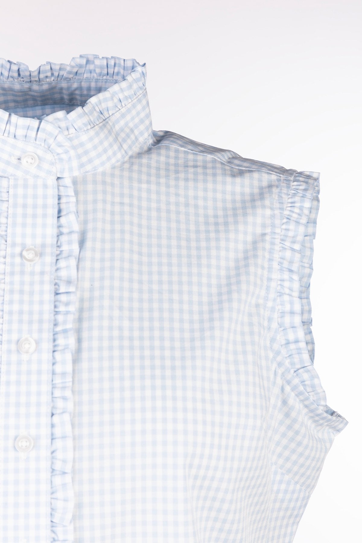 Rydale Ladies Ruffled Overhead Sleeveless Shirt - Ivy