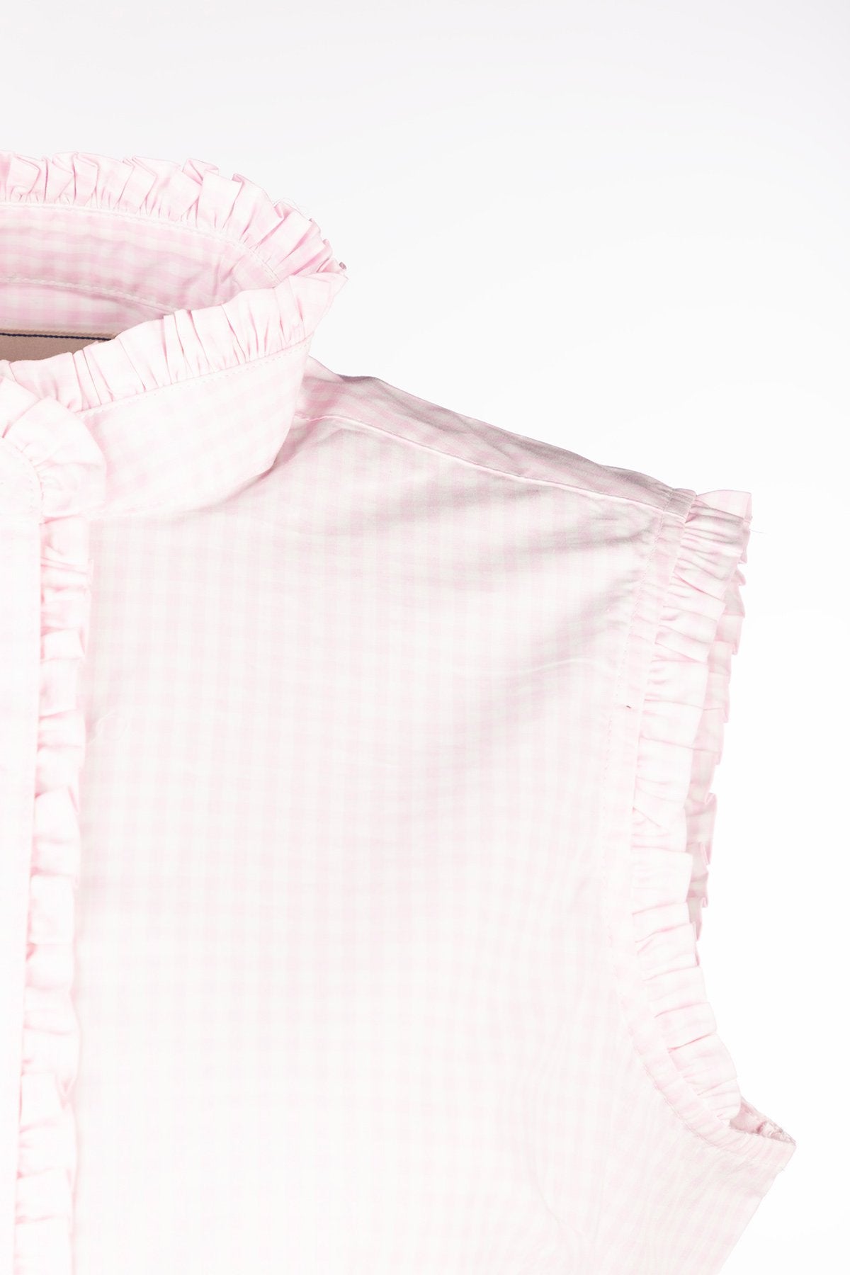 Rydale Ladies Ruffled Overhead Sleeveless Shirt - Ivy