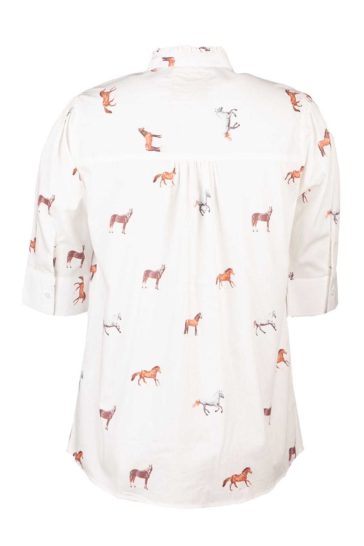 Rydale Ladies Ruffled Short Sleeved Shirt - Wistow