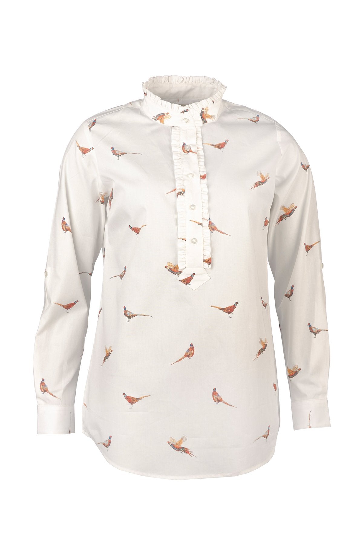 Rydale Ladies Overhead Ruffled Shirt - Ivy