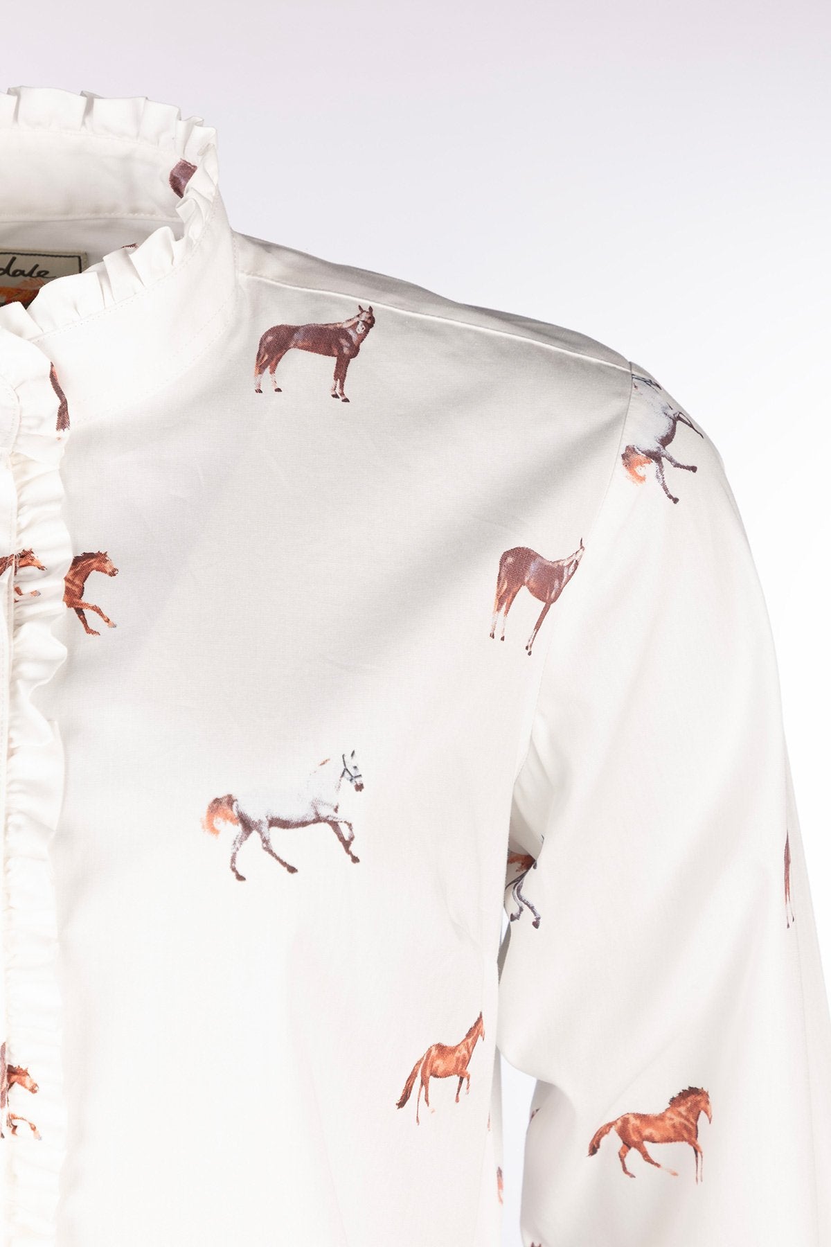 Rydale Ladies Overhead Ruffled Shirt - Ivy