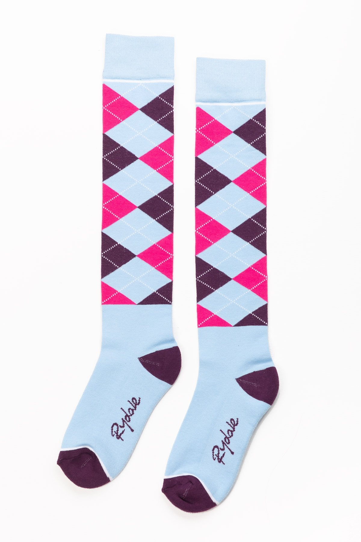 Rydale Ladies Argyle Knee High Riding Socks