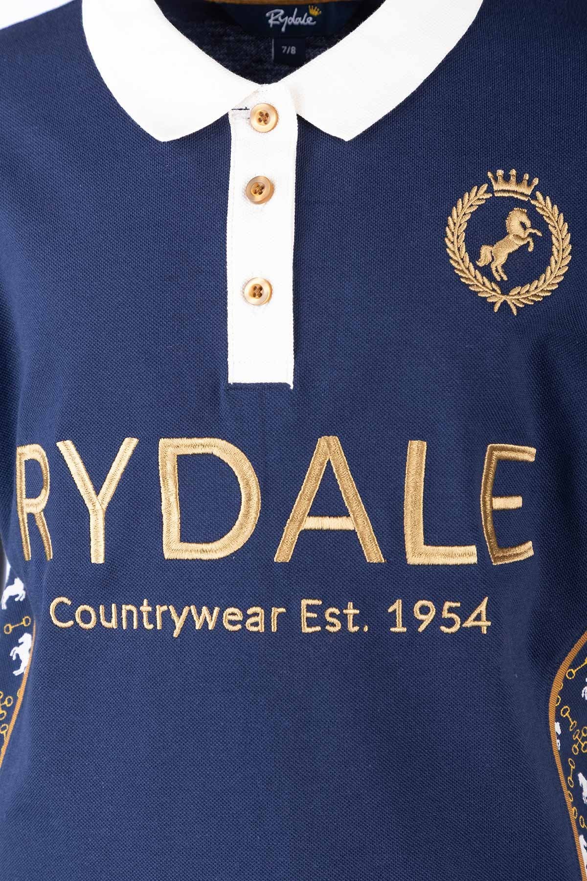 Rydale Junior Equestrian Patterned Polo Shirt - Muston