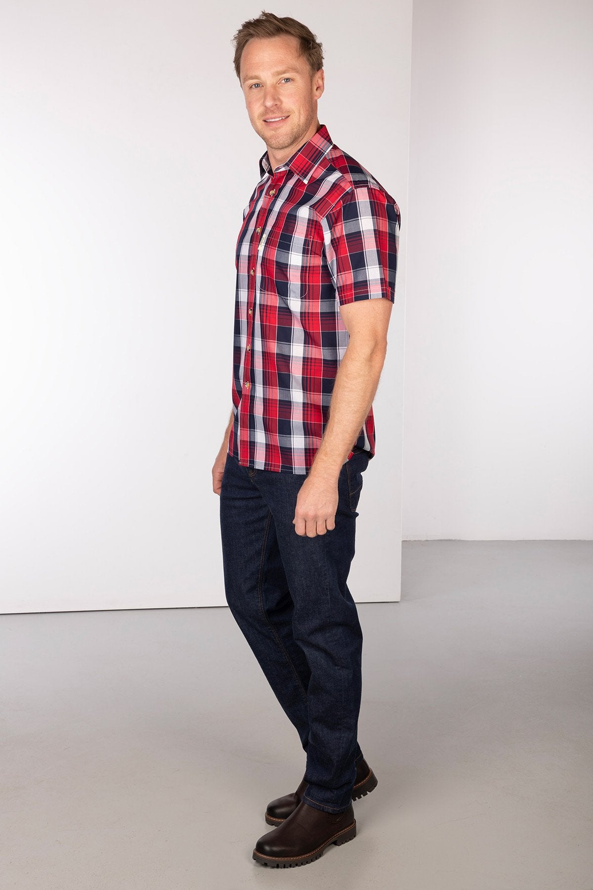 Rydale Men's Short Sleeved Check Shirt
