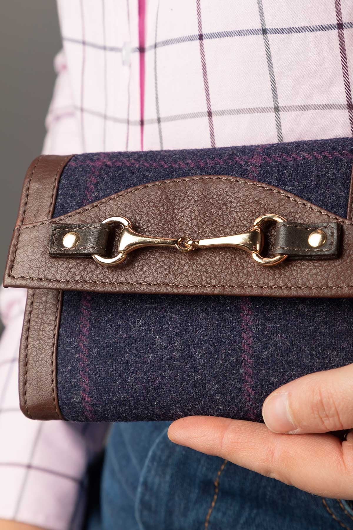 Rydale Ladies Tweed Trifold Purse - Helmsley