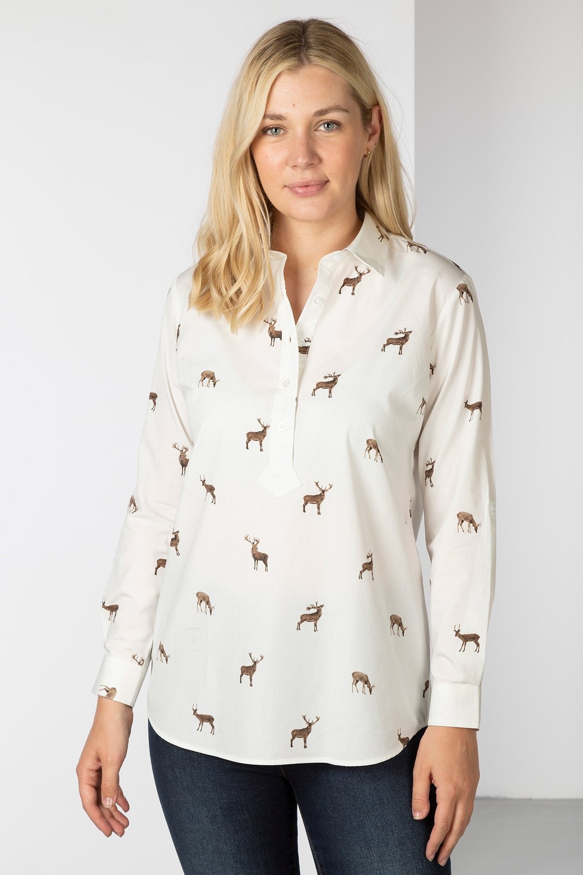 Rydale Ladies Printed Overhead Shirt - Wistow II
