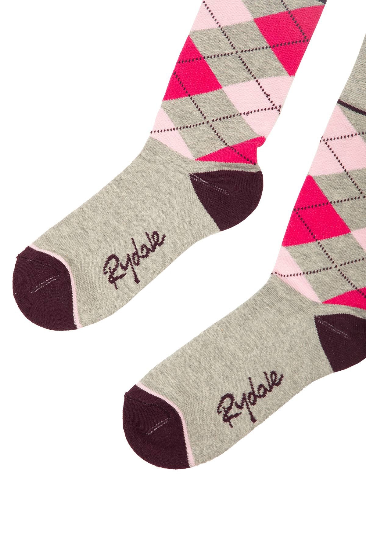 Rydale Ladies Argyle Ankle Socks