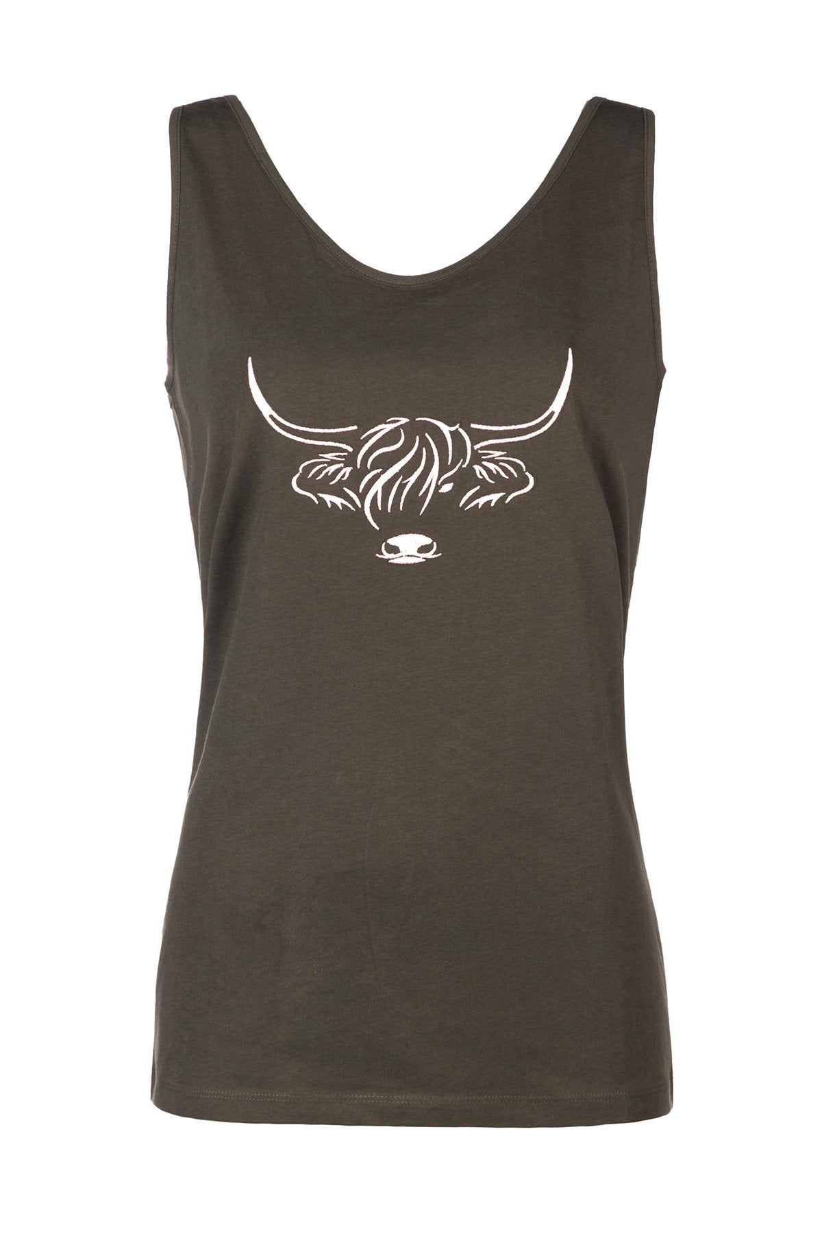 Rydale Ladies Cow Pattern Vest Top - Byland