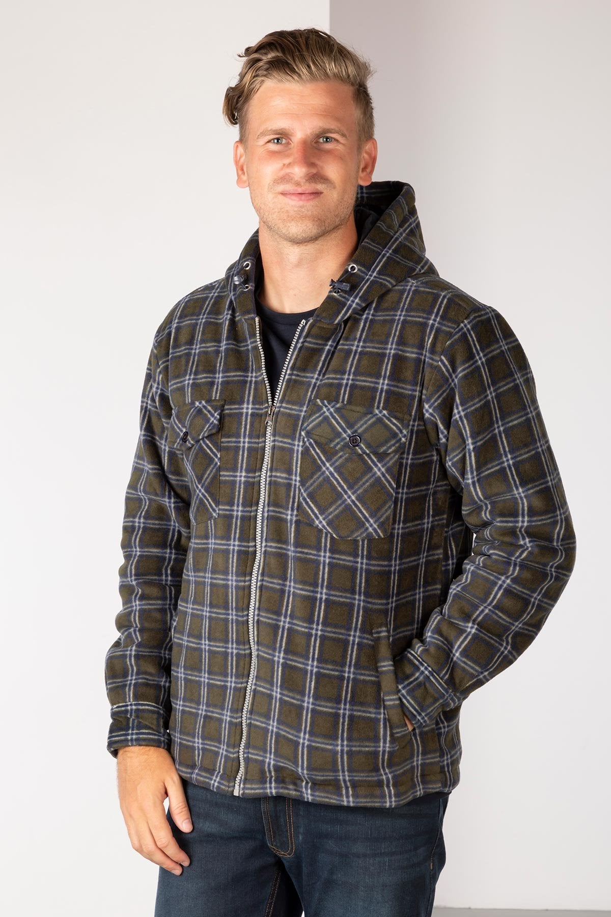 Rydale Men's Hooded Fleece Overshirt - Ulrome
