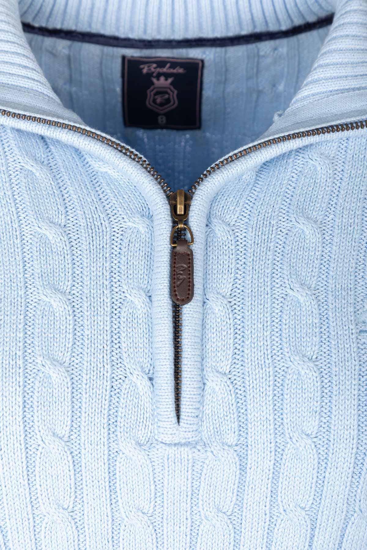 Rydale Ladies Quarter Zip Cable Knit Jumper - Emma
