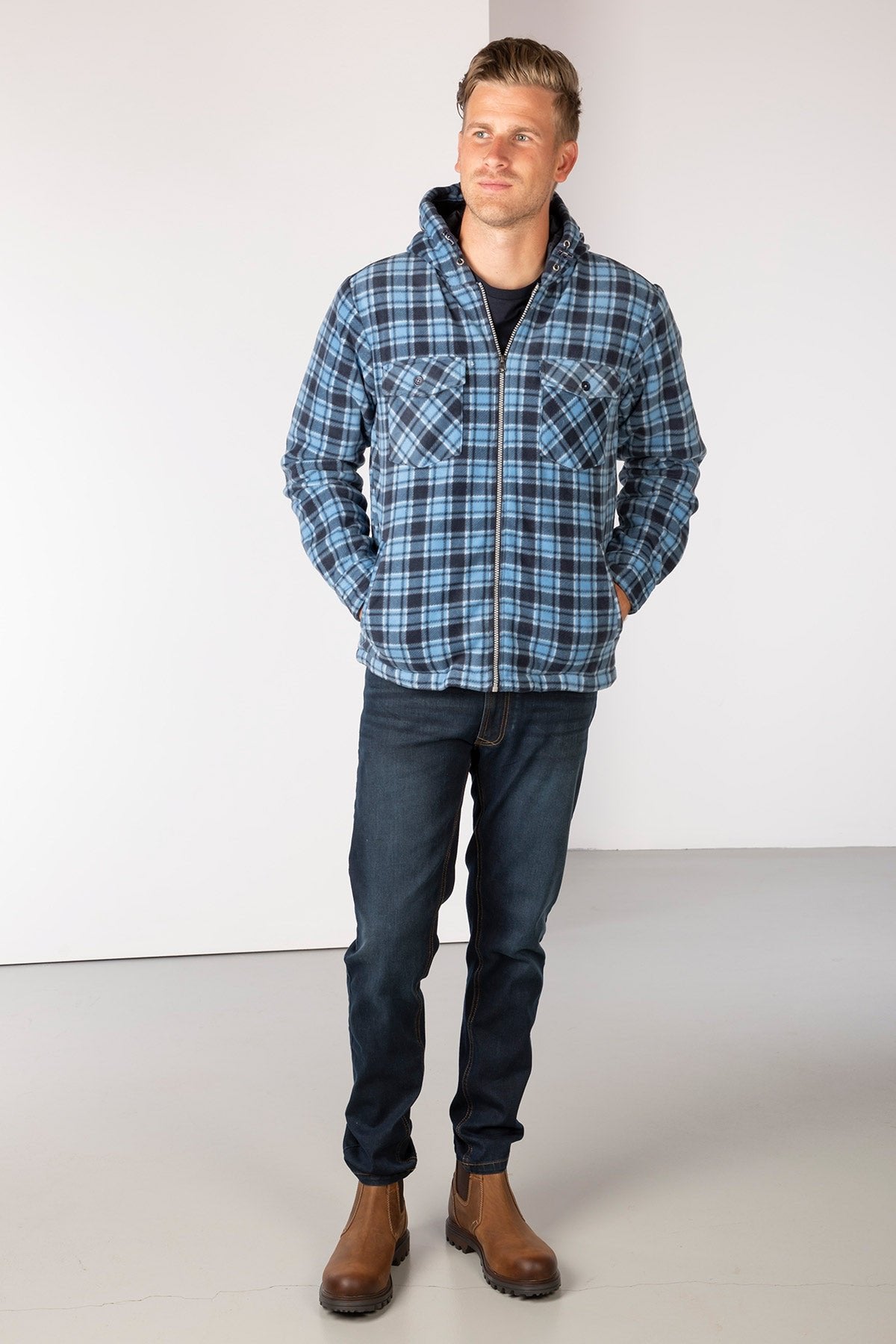 Rydale Men's Hooded Fleece Overshirt - Ulrome