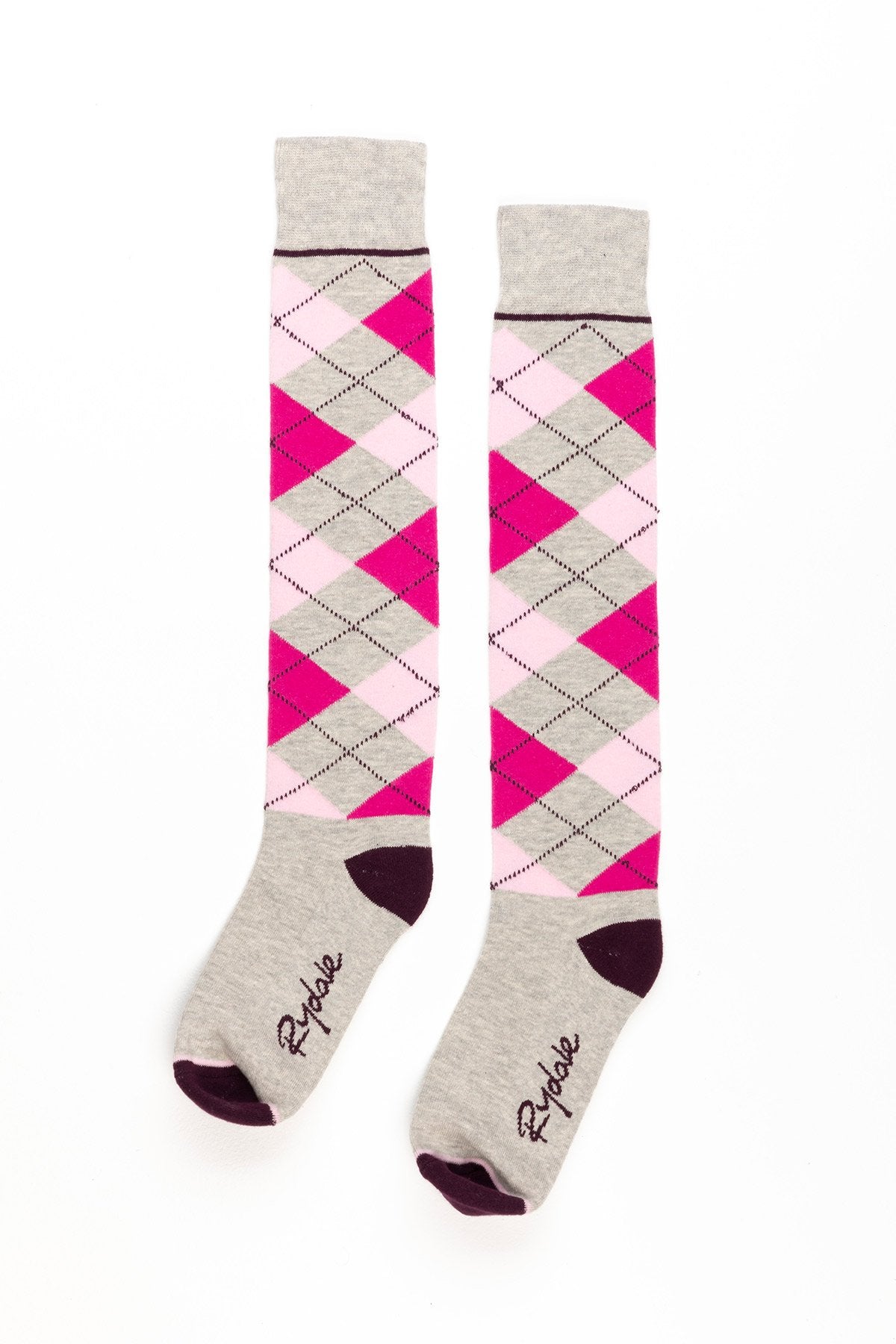 Rydale Ladies Argyle Knee High Riding Socks