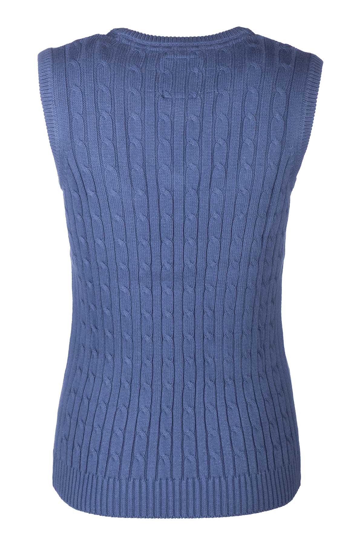 Rydale Ladies V Neck Cable Knit Vest- Emma