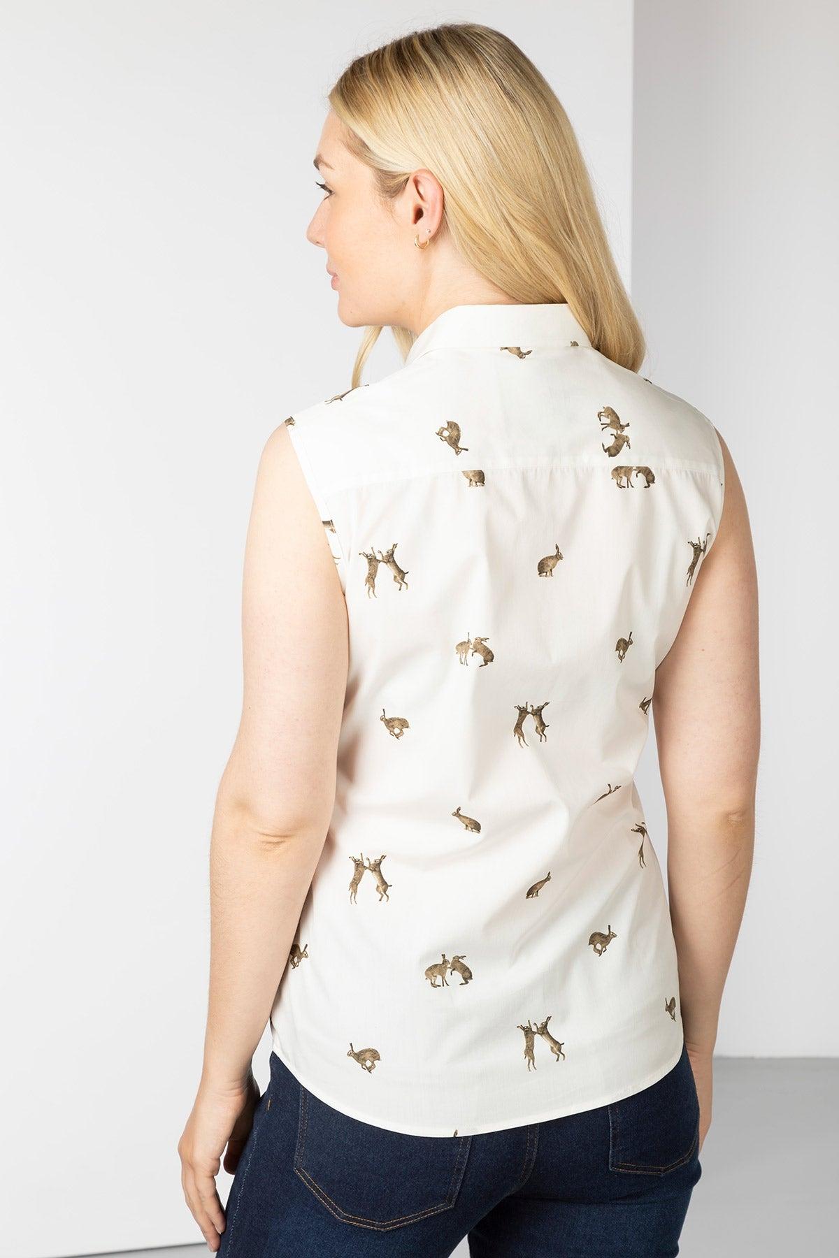 Rydale Ladies Sleeveless Shirt With Collar - Wistow II