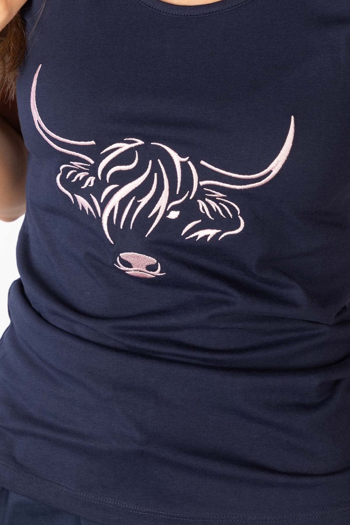 Rydale Ladies Cow Pattern Vest Top - Byland