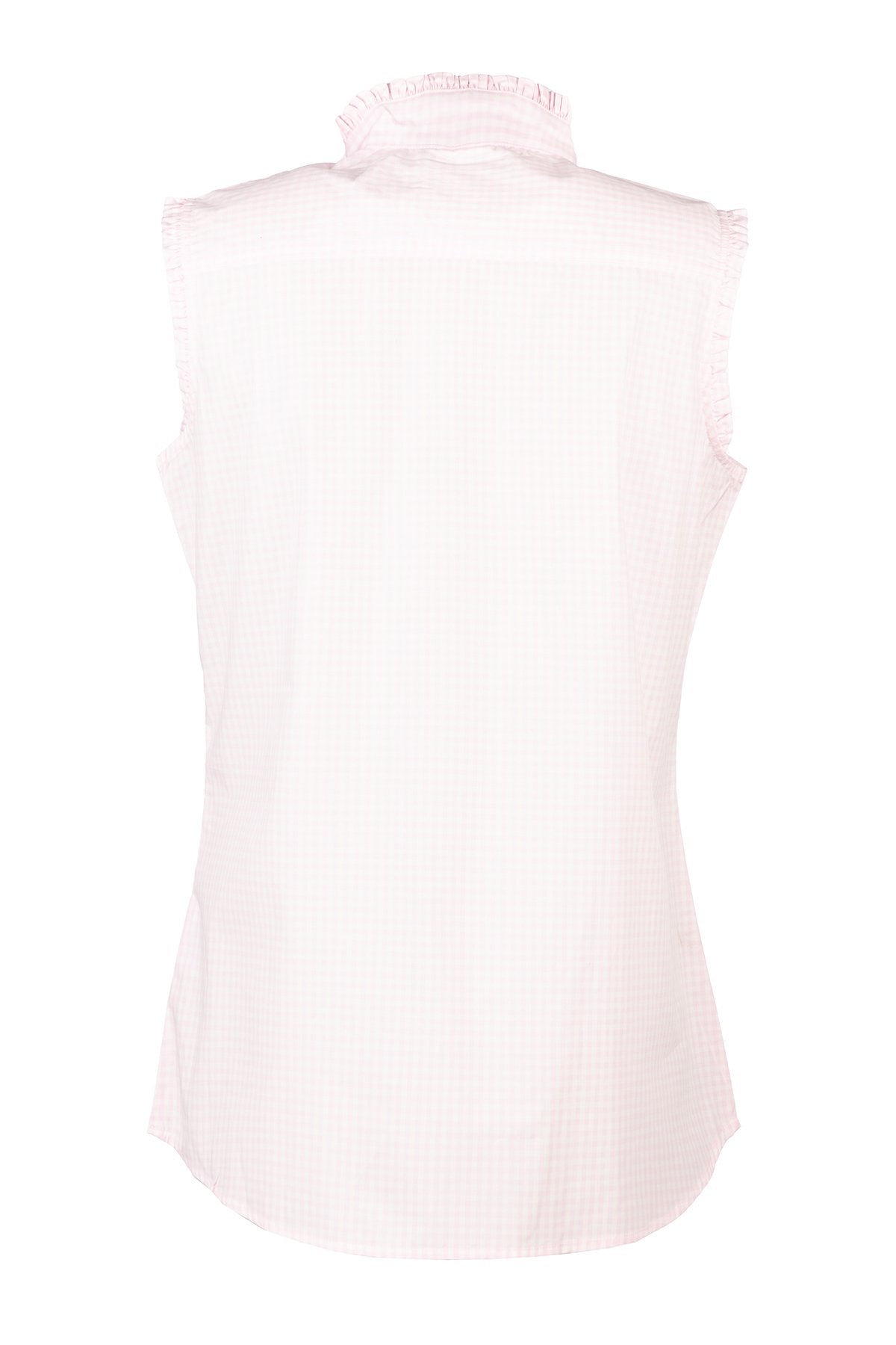 Rydale Ladies Ruffled Overhead Sleeveless Shirt - Ivy