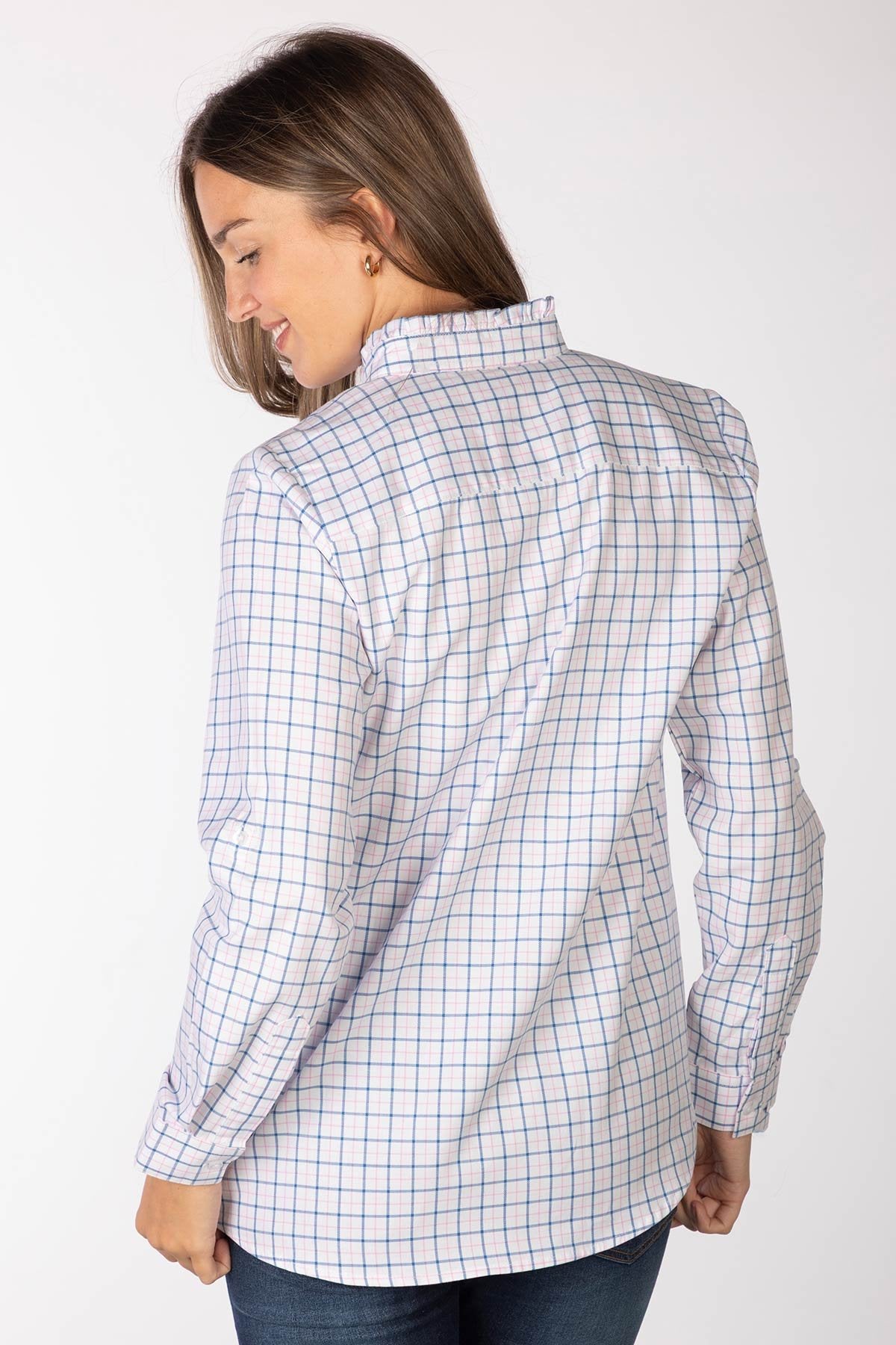 Rydale Ladies Hannah Overhead Ruffled Shirt - Ellie