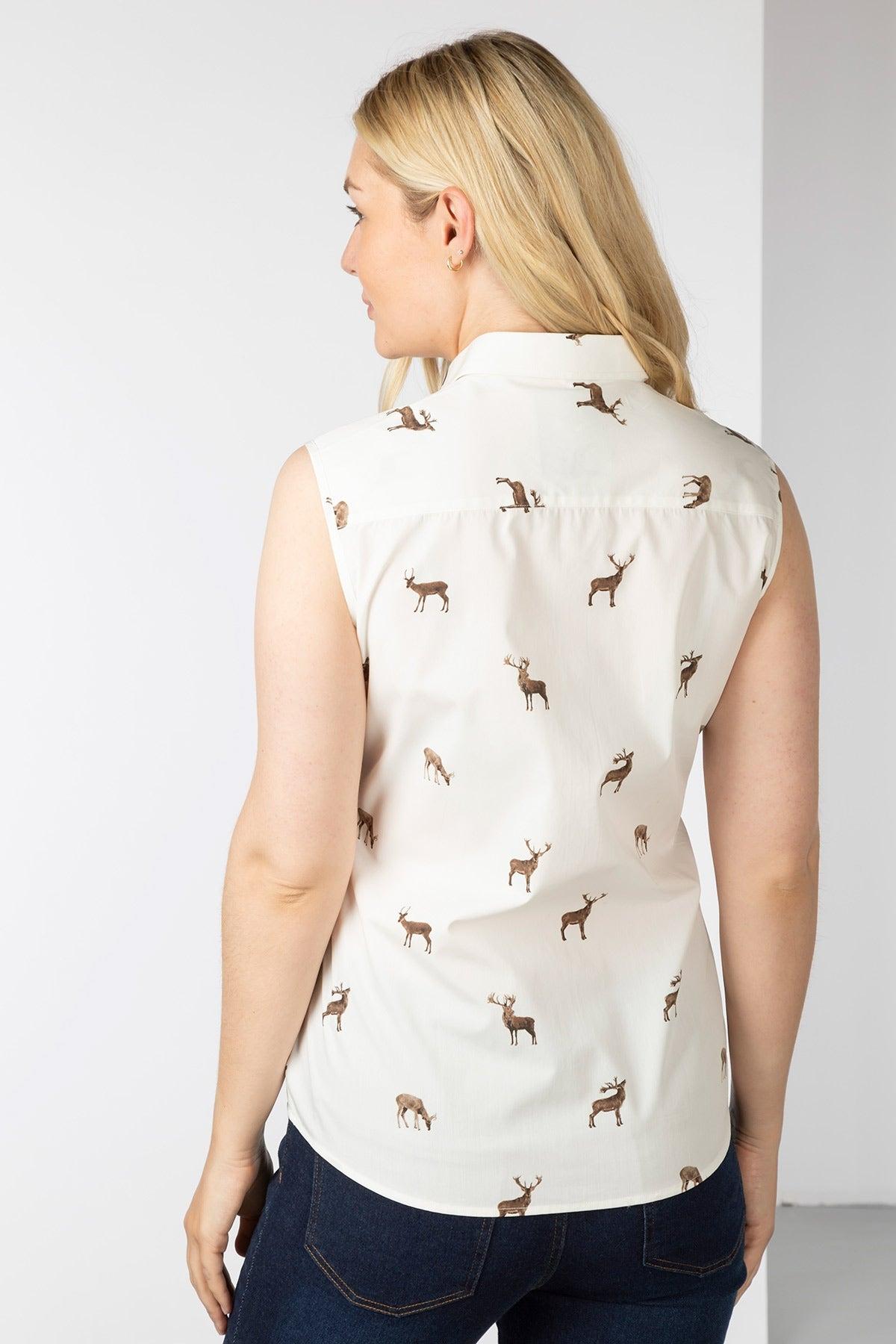 Rydale Ladies Sleeveless Shirt With Collar - Wistow II