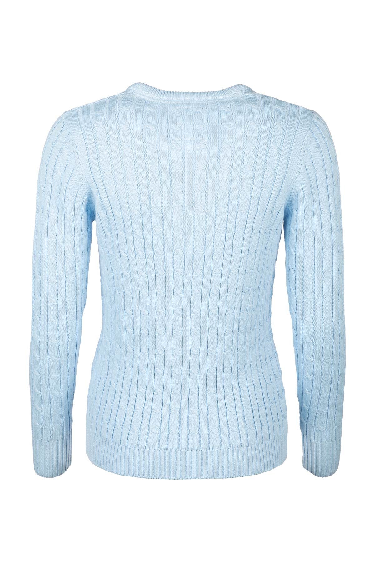 Rydale Ladies V Neck Cable Knit Jumper - Emma