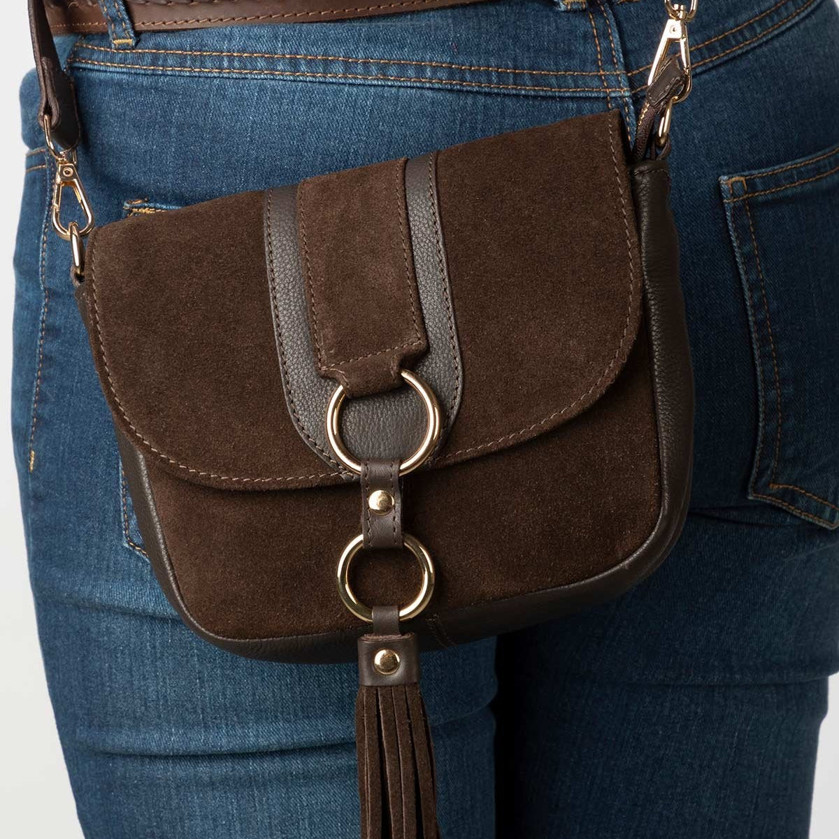 Rydale Ladies Suede Cross Body Bag - Helmsley