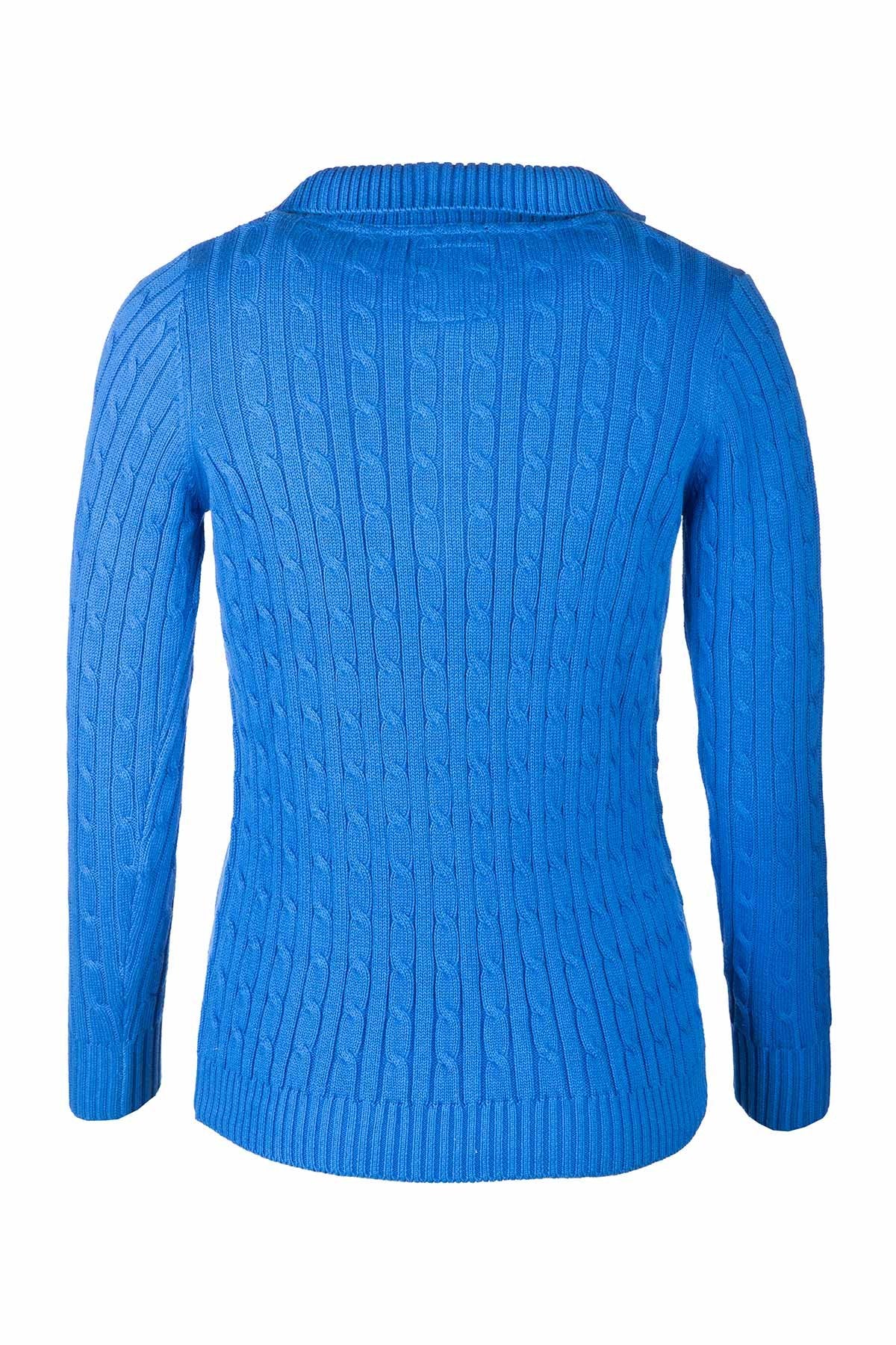 Rydale Ladies Quarter Zip Cable Knit Jumper - Emma
