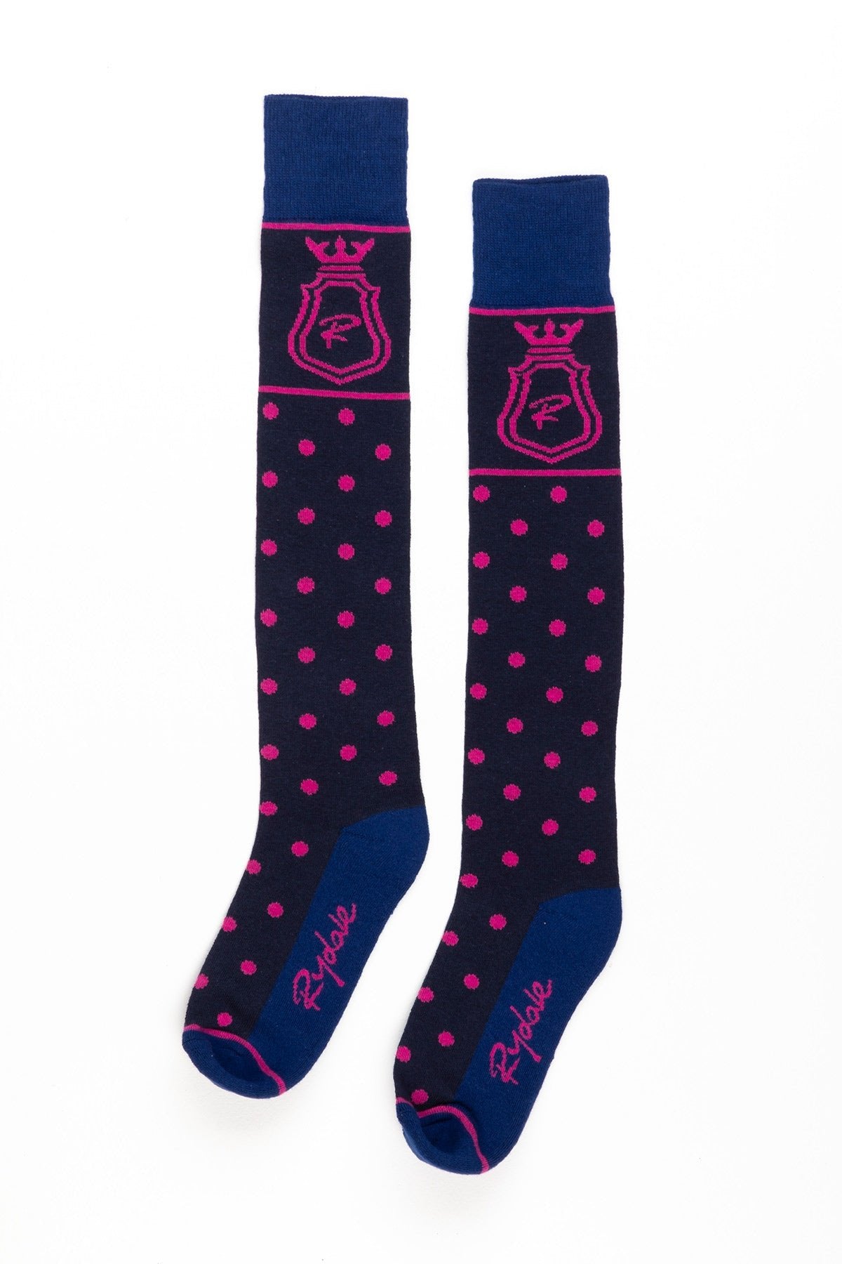 Rydale Ladies Polka Dot Knee Length Riding Socks