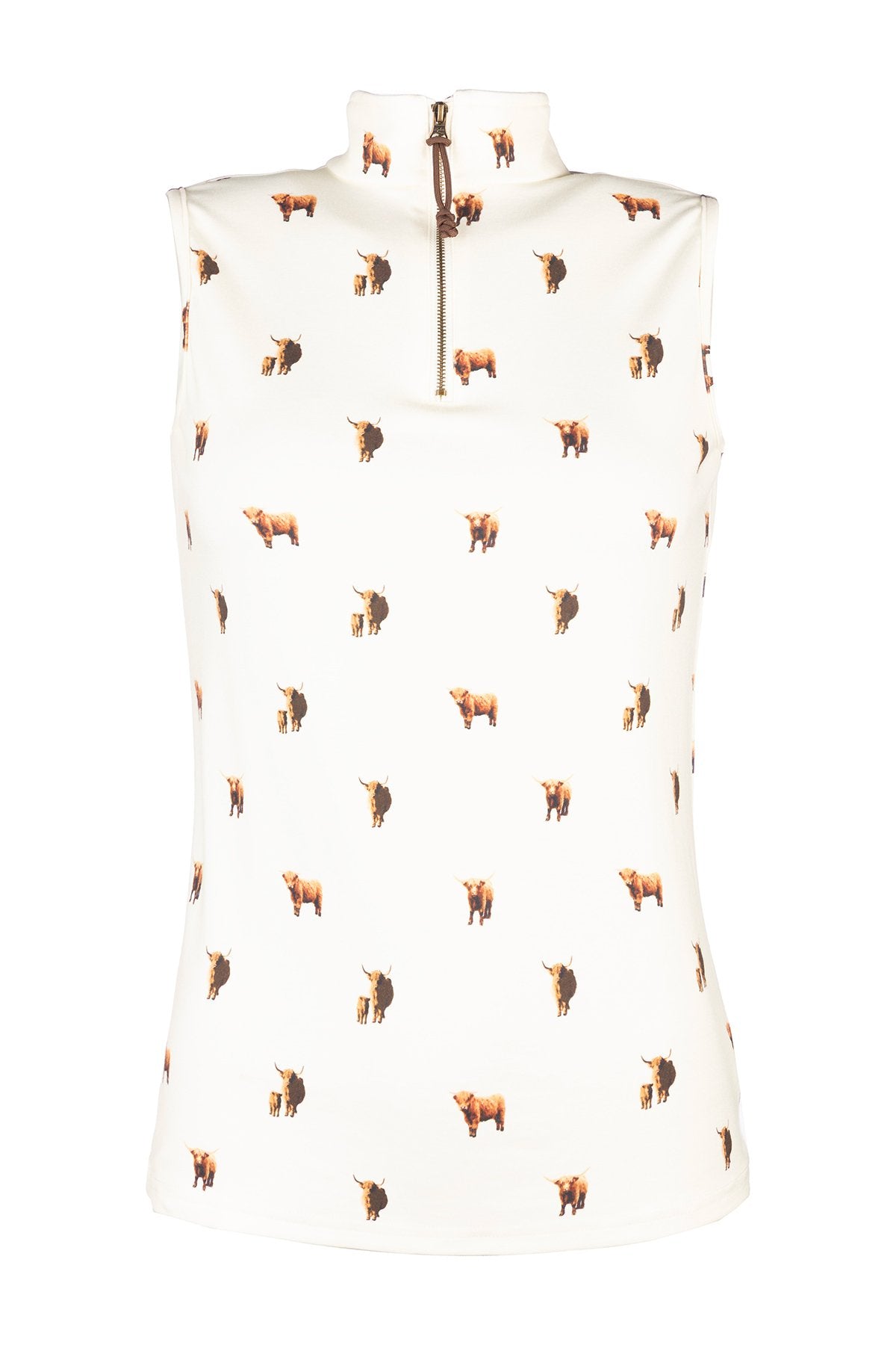 Rydale Ladies Sleeveless 1/4 Zip Top - Foxholes