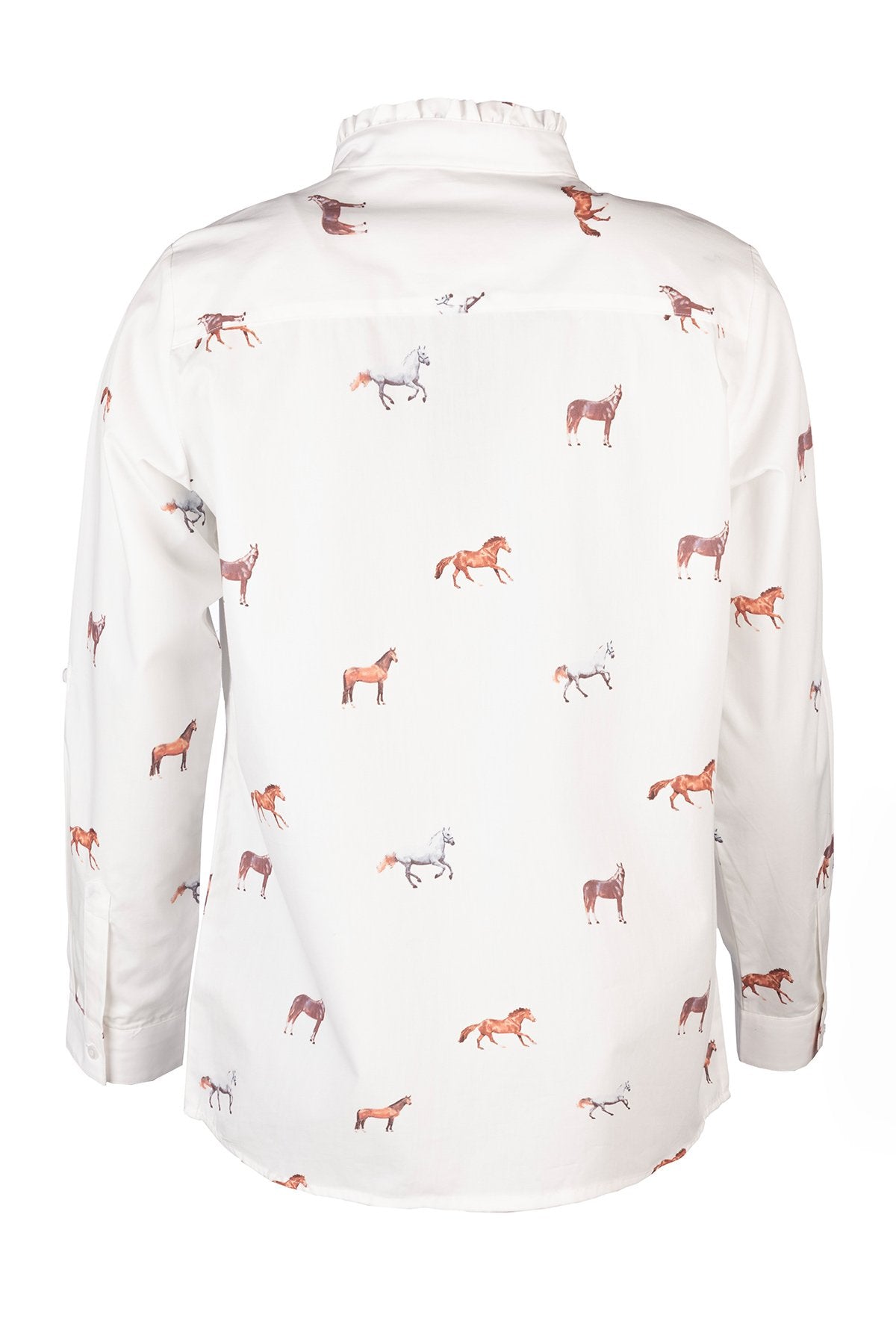 Rydale Ladies Overhead Ruffled Shirt - Ivy