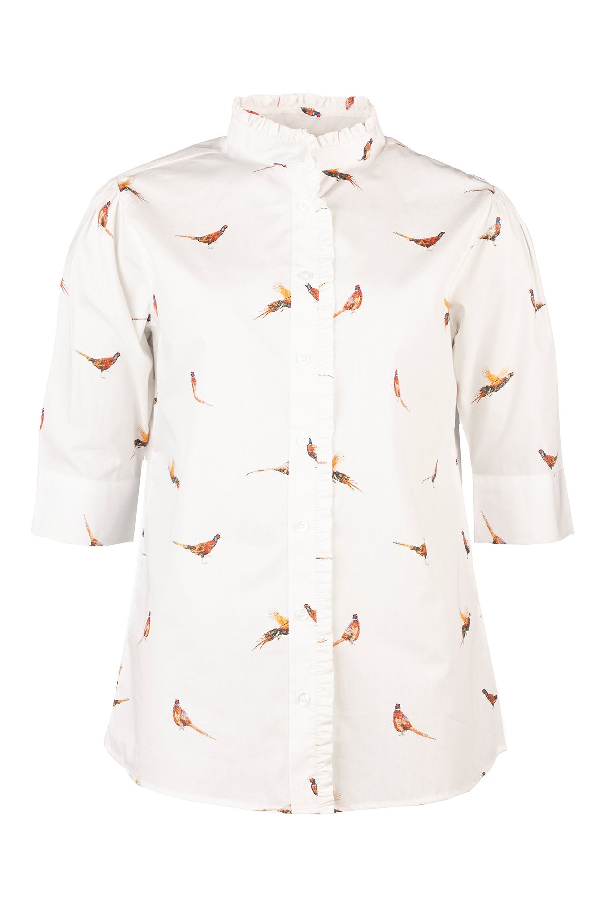 Rydale Ladies Ruffled Short Sleeved Shirt - Wistow