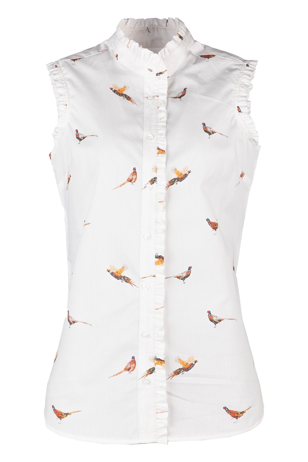 Rydale Ladies Ruffled Sleeveless Shirt - Wistow