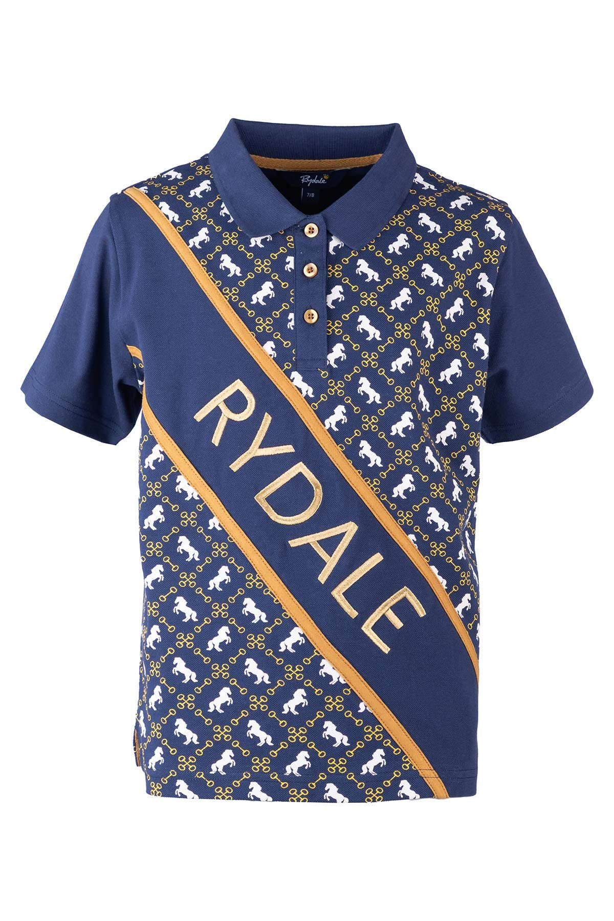 Rydale Junior Equestrian Sash Polo Shirt - Muston