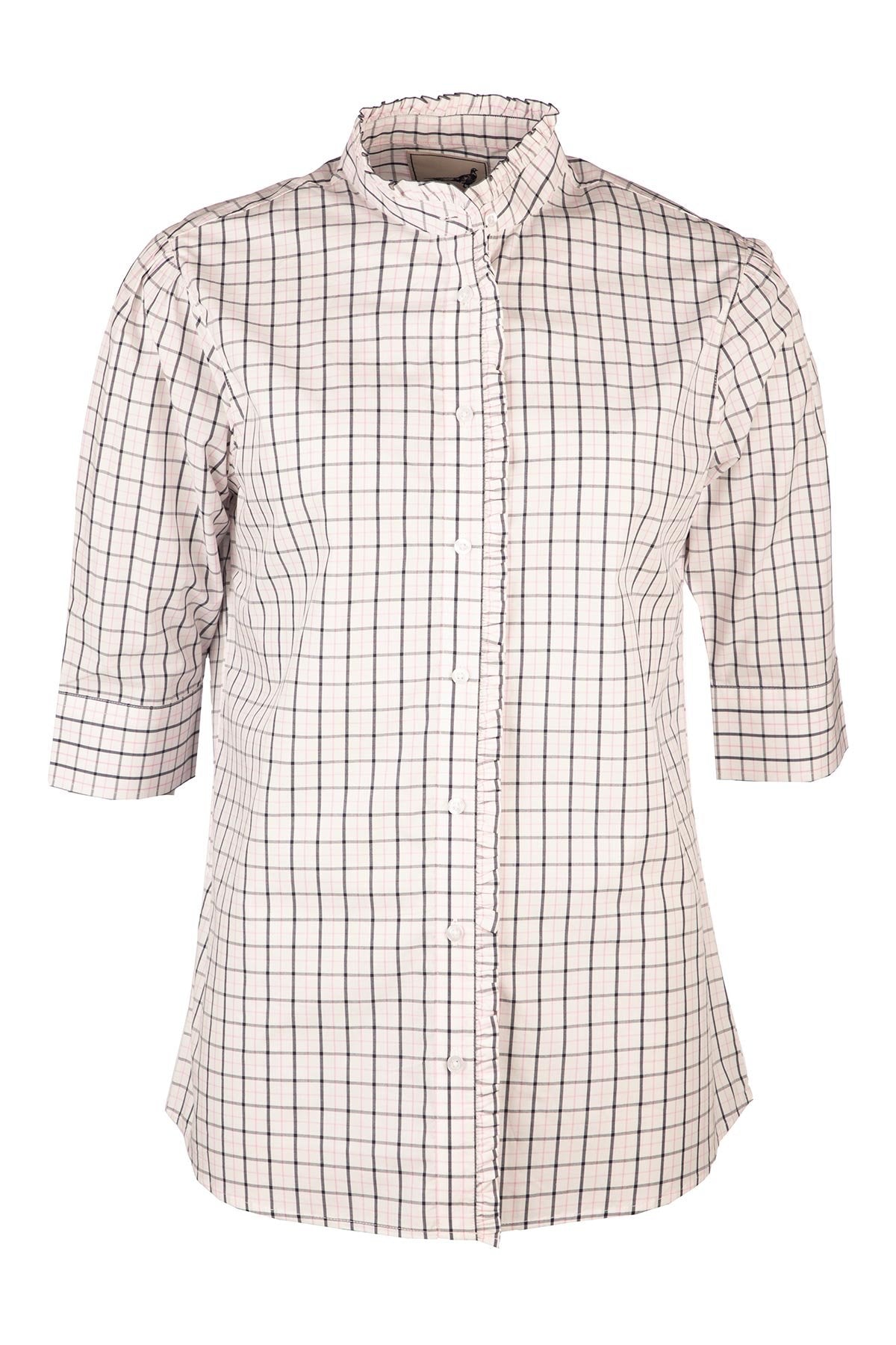 Rydale Ladies Ruffled Short Sleeved Shirt - Ivy