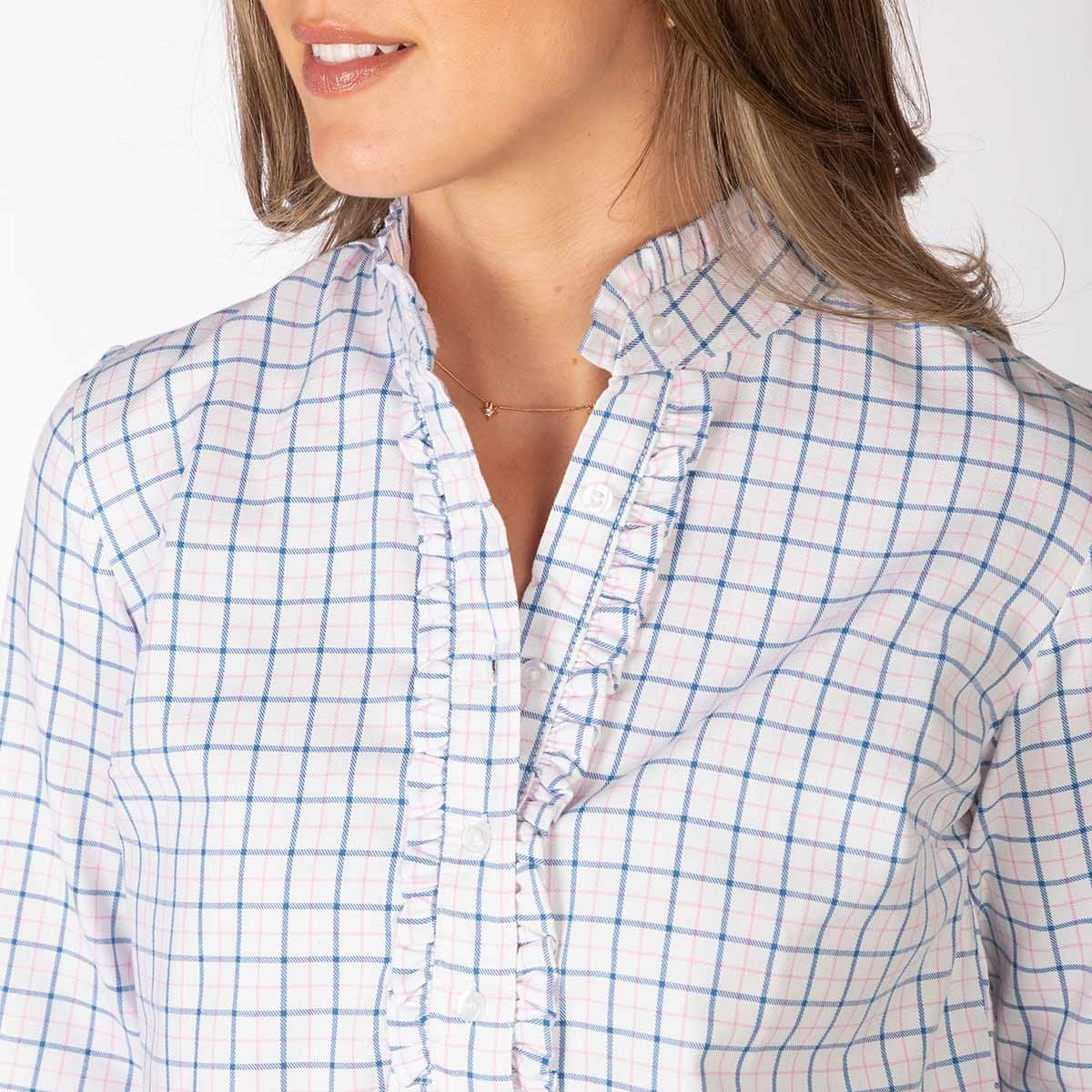 Rydale Ladies Hannah Overhead Ruffled Shirt - Ellie