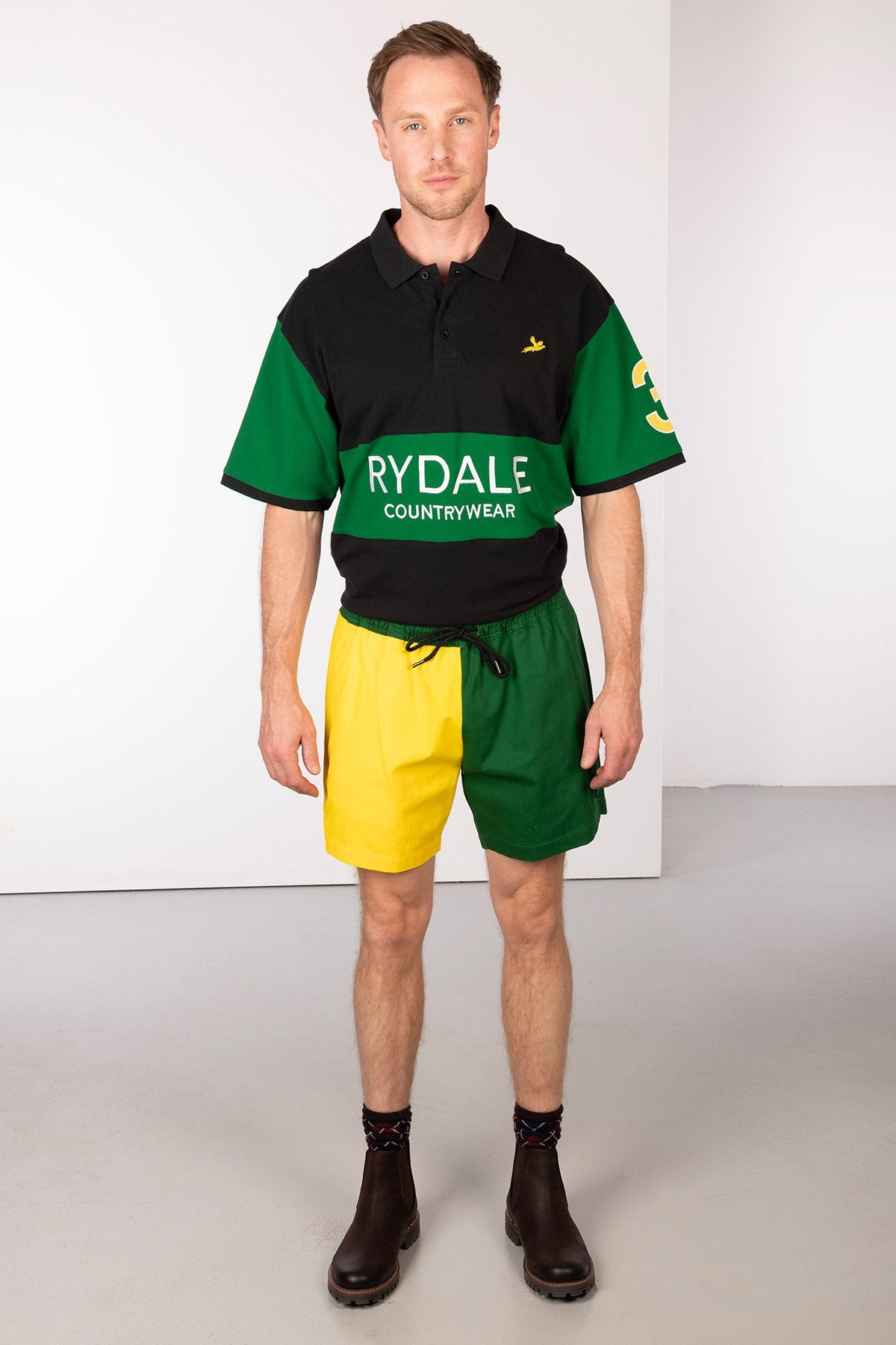 Rydale Men's Quartered Rugby Shorts - Ganton