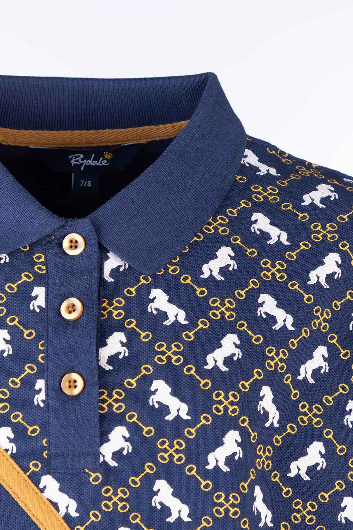 Rydale Junior Equestrian Sash Polo Shirt - Muston