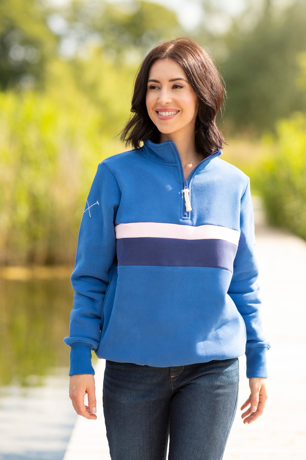 Rydale Ladies Stripe Sweatshirt - Bramham