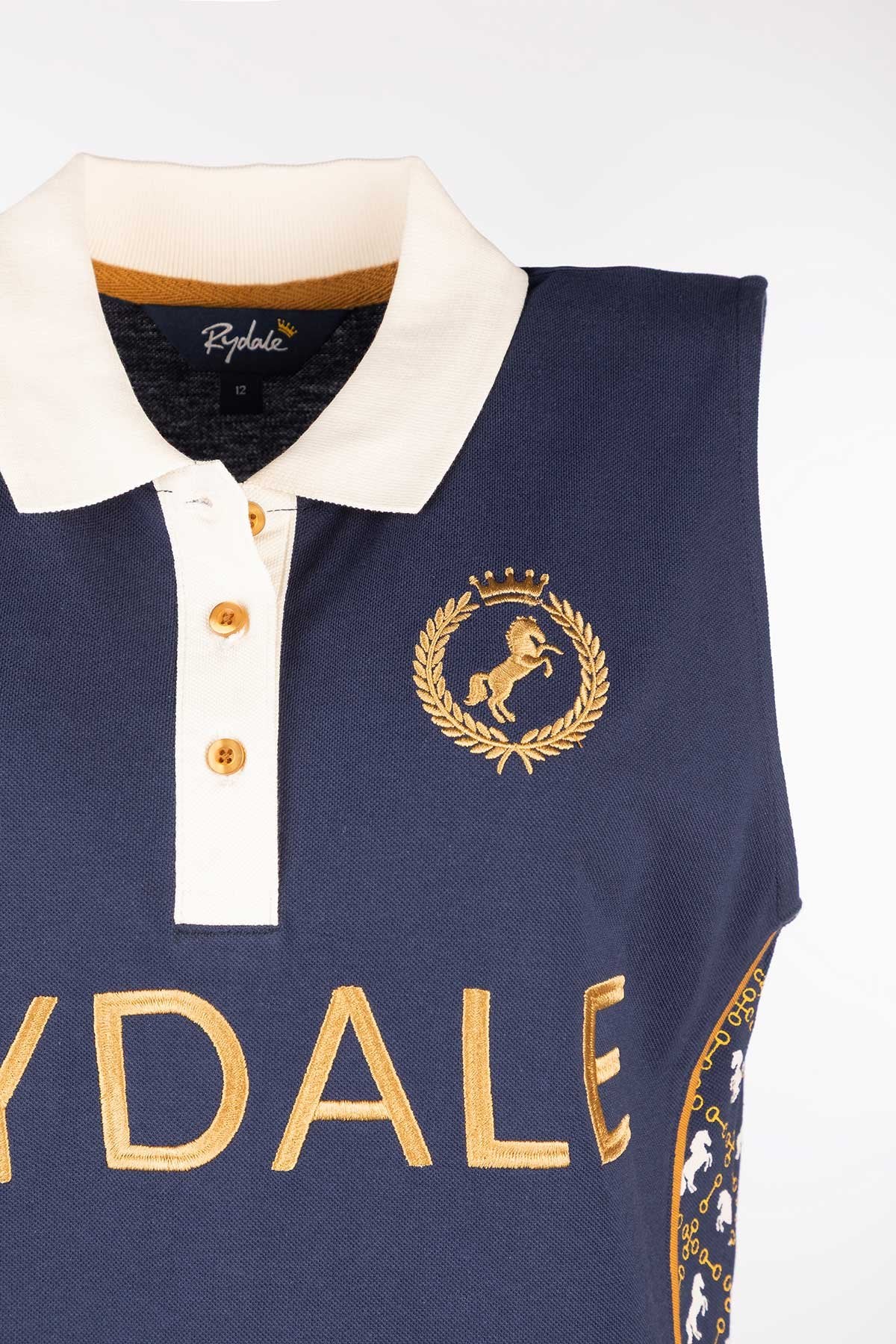 Rydale Ladies Snaffle Sleeveless Equestrian Polo Shirt