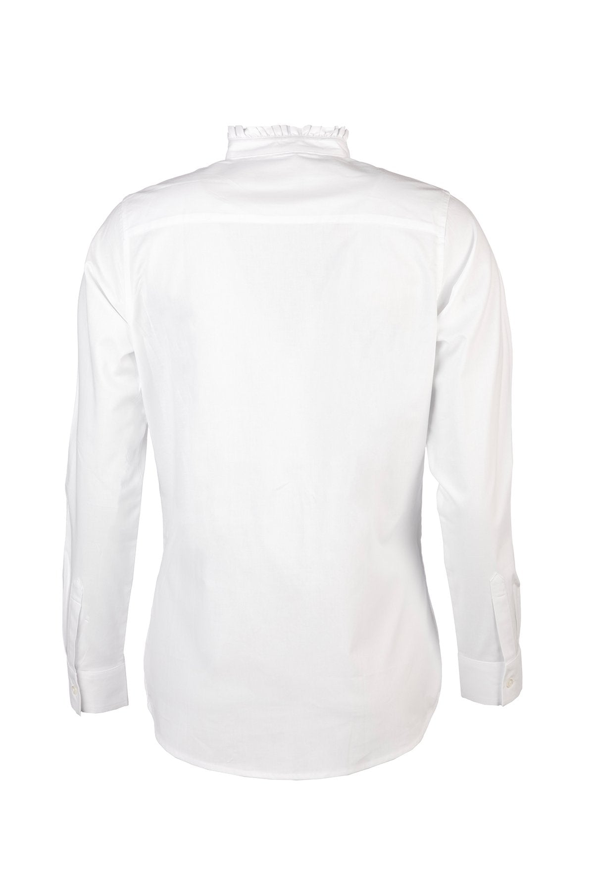Rydale Ladies Oxford Cotton Ruffled Shirt - Ivy