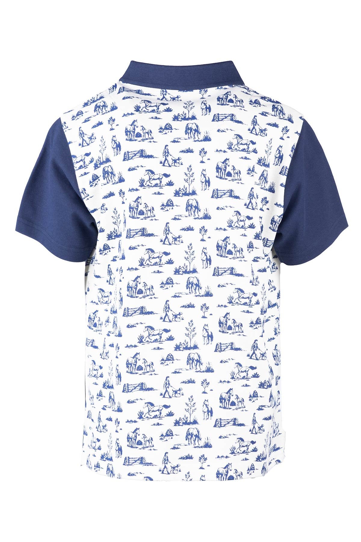 Rydale Junior Equestrian Sash Polo Shirt - Muston