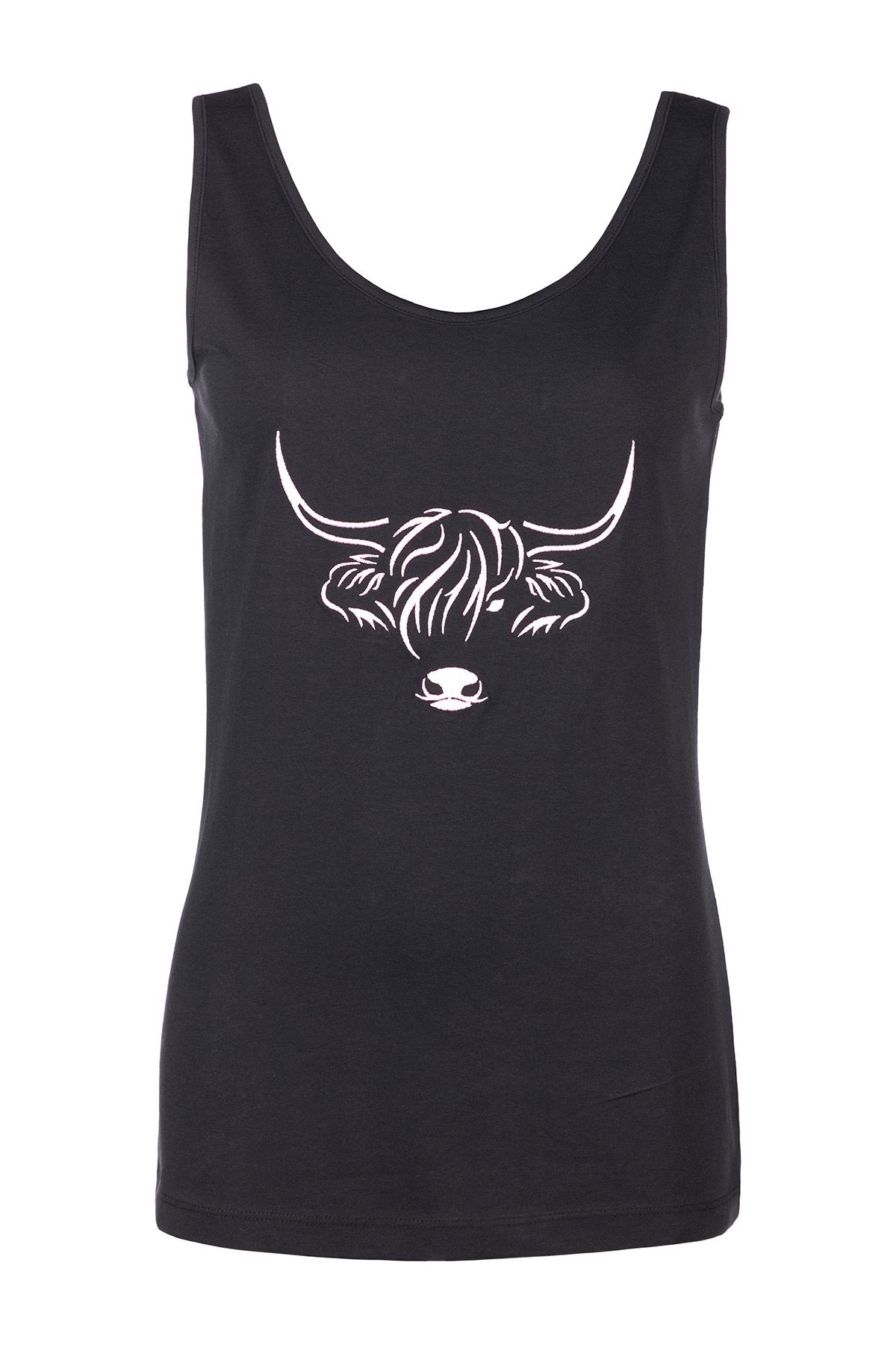 Rydale Ladies Cow Pattern Vest Top - Byland