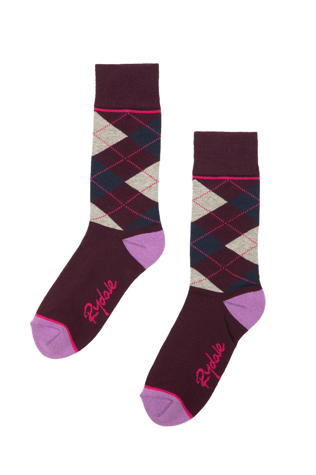 Rydale Ladies Argyle Ankle Socks