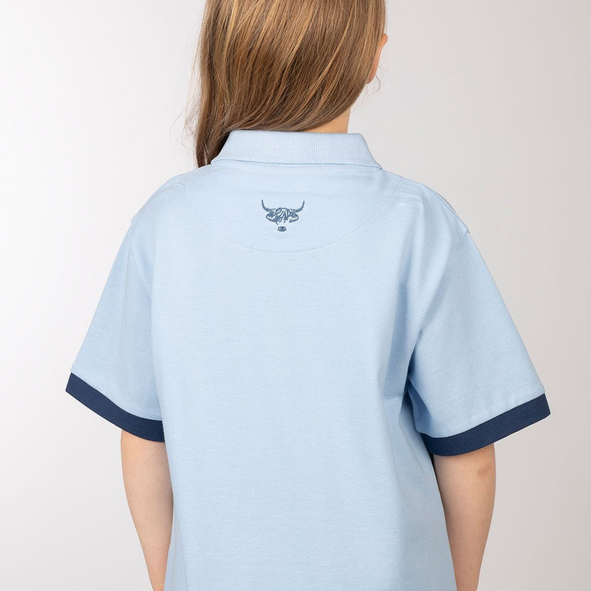 Rydale Girls Highland Cow Polo Shirt