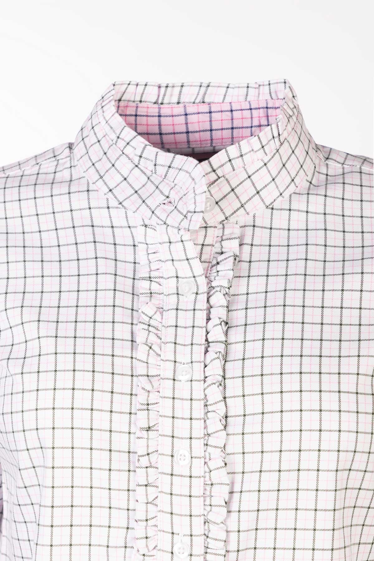 Rydale Ladies Hannah Overhead Ruffled Shirt - Ellie