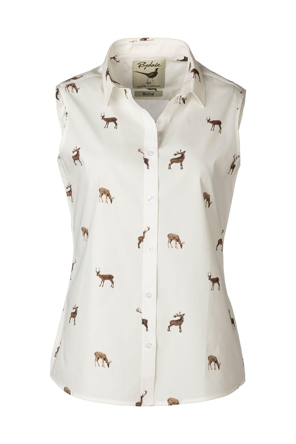 Rydale Ladies Sleeveless Shirt With Collar - Wistow II