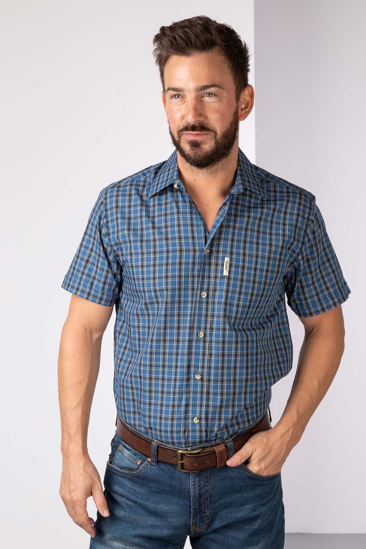 Rydale Men's Short Sleeved Check Shirt